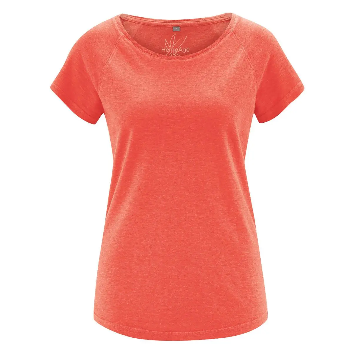 Camiseta manga corta mujer de cáñamo y algodón orgánico