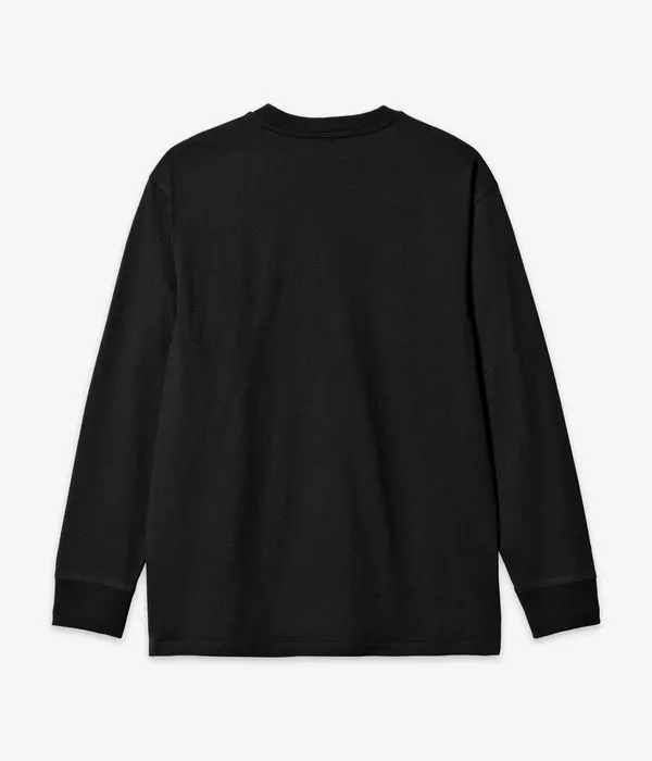 Carhartt WIP American Script Organic Camiseta de manga larga (black)