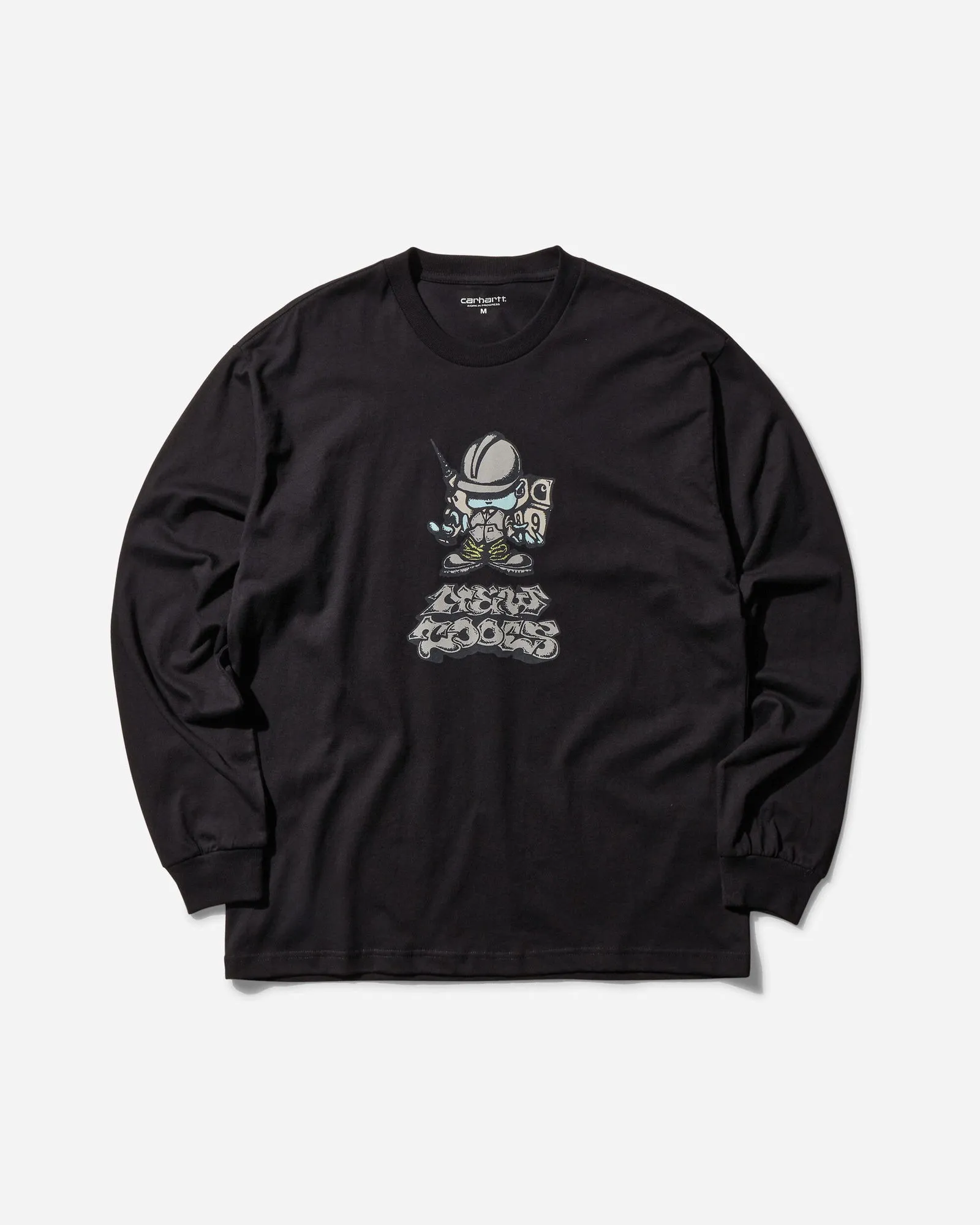 CARHARTT WIP DRILL BOY LONGSLEEVE TSHIRT BLACK