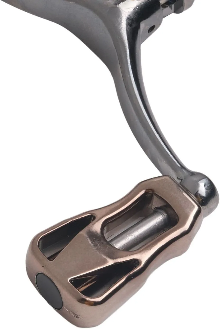 Carrete de pesca para mano izquierda/derecha con mango de carrete de pesca cómodo hueco mango doble manivela para carretes de pe