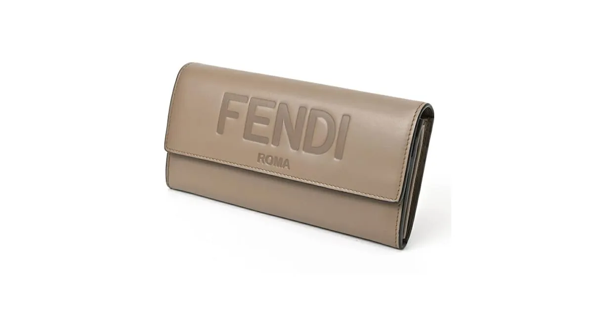 Cartera Larga Fendi Roma Gris 