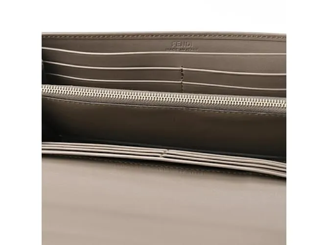 Cartera Larga Fendi Roma Gris 