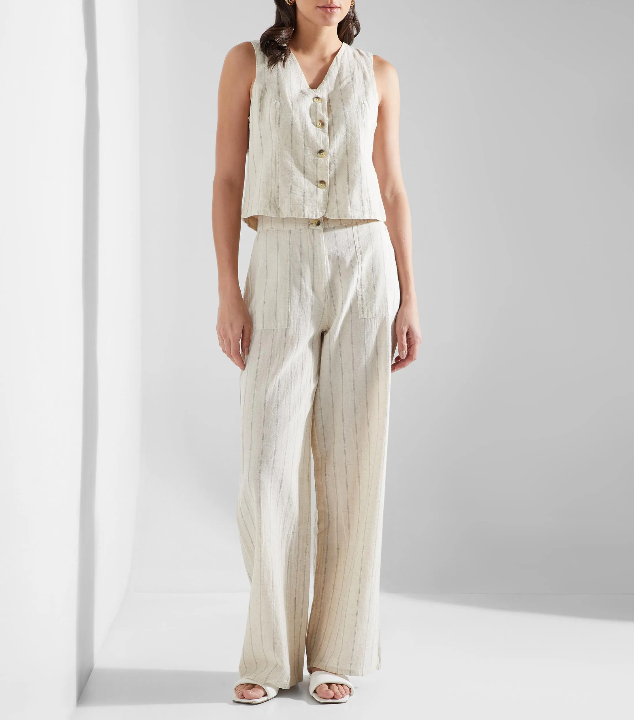 Catamaran Pantalón a Rayas Mujer