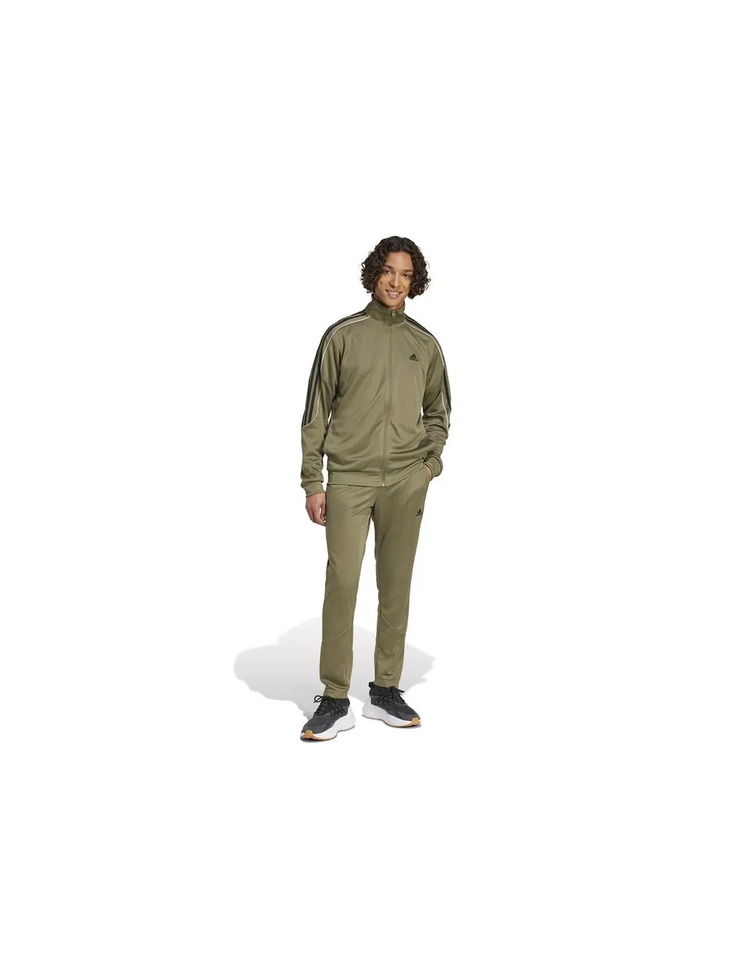 Chandal adidas Sportswear 3 Bandas Doubleknit Hombre Verde Oliva