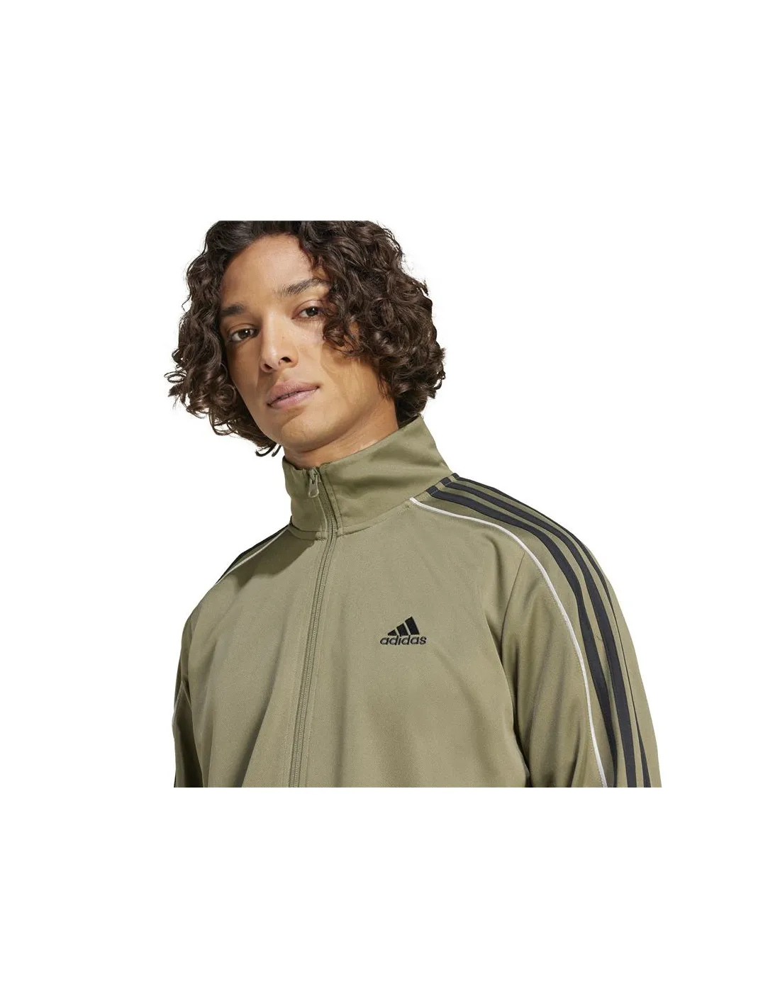 Chandal adidas Sportswear 3 Bandas Doubleknit Hombre Verde Oliva