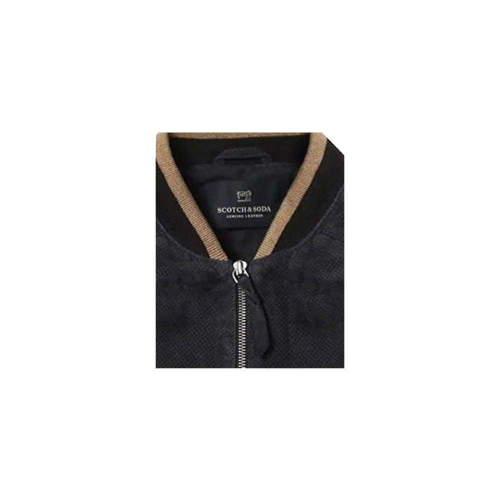 Chaqueta de Ante SCOTCH & SODA SSM142320.01 Color Negro