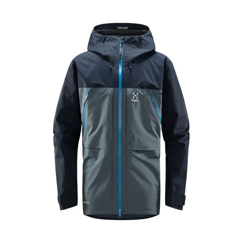 Chaqueta de esquí HAGLÖFS Vassi Touring GTX para hombre (azul acero/azul hilo)