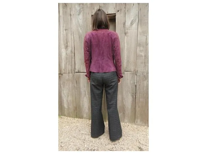 Chaqueta de gamuza akris t 40 Nueva condición Lavanda 