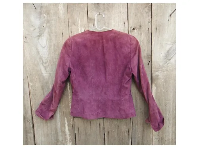 Chaqueta de gamuza akris t 40 Nueva condición Lavanda 