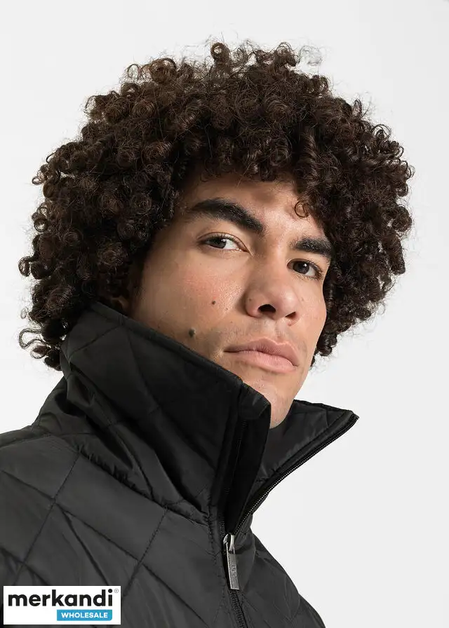 Chaqueta de otoño para hombre,Chaqueta de invierno,Chaqueta acolchada negra de Bonprix