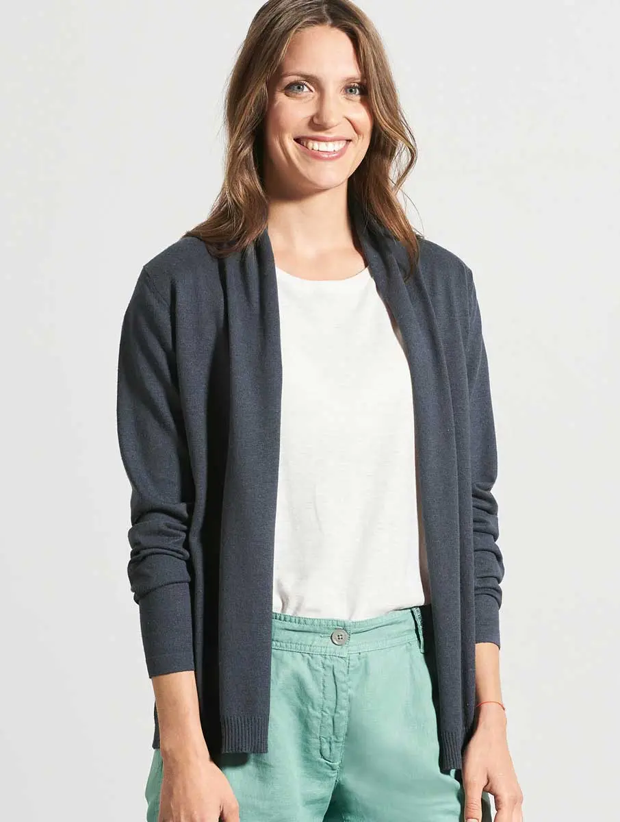 Chaqueta de punto sin botones 100% sostenible