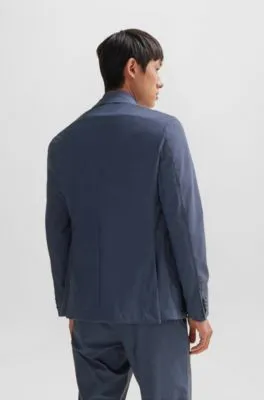 Chaqueta slim fit de punto elástico técnico con microestampado