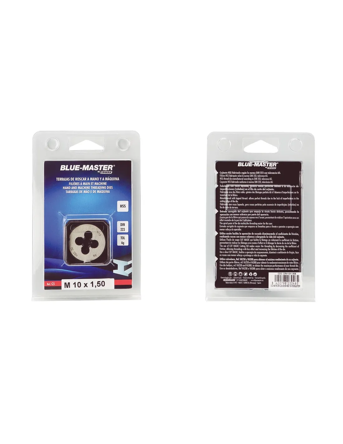 COJINETE DIN 223 Ø38 HSS M12X175 BLISTER