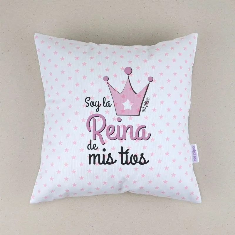 Cojín bebé La Reina de mis Tíos