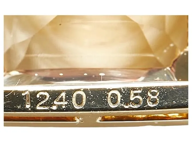 Collar de colgante Tasaki K18YG de oro amarillo con ametista de 12.40 ct y diamante de 0.58 ct en excelente estado Dorado 