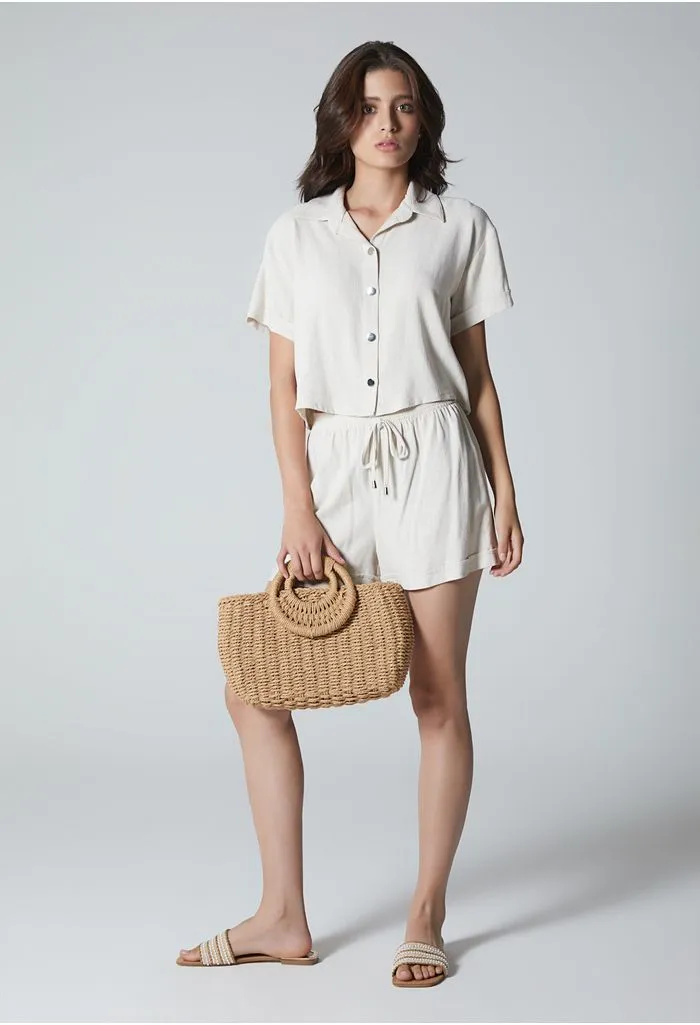 Conjunto para mujer short con elastico y