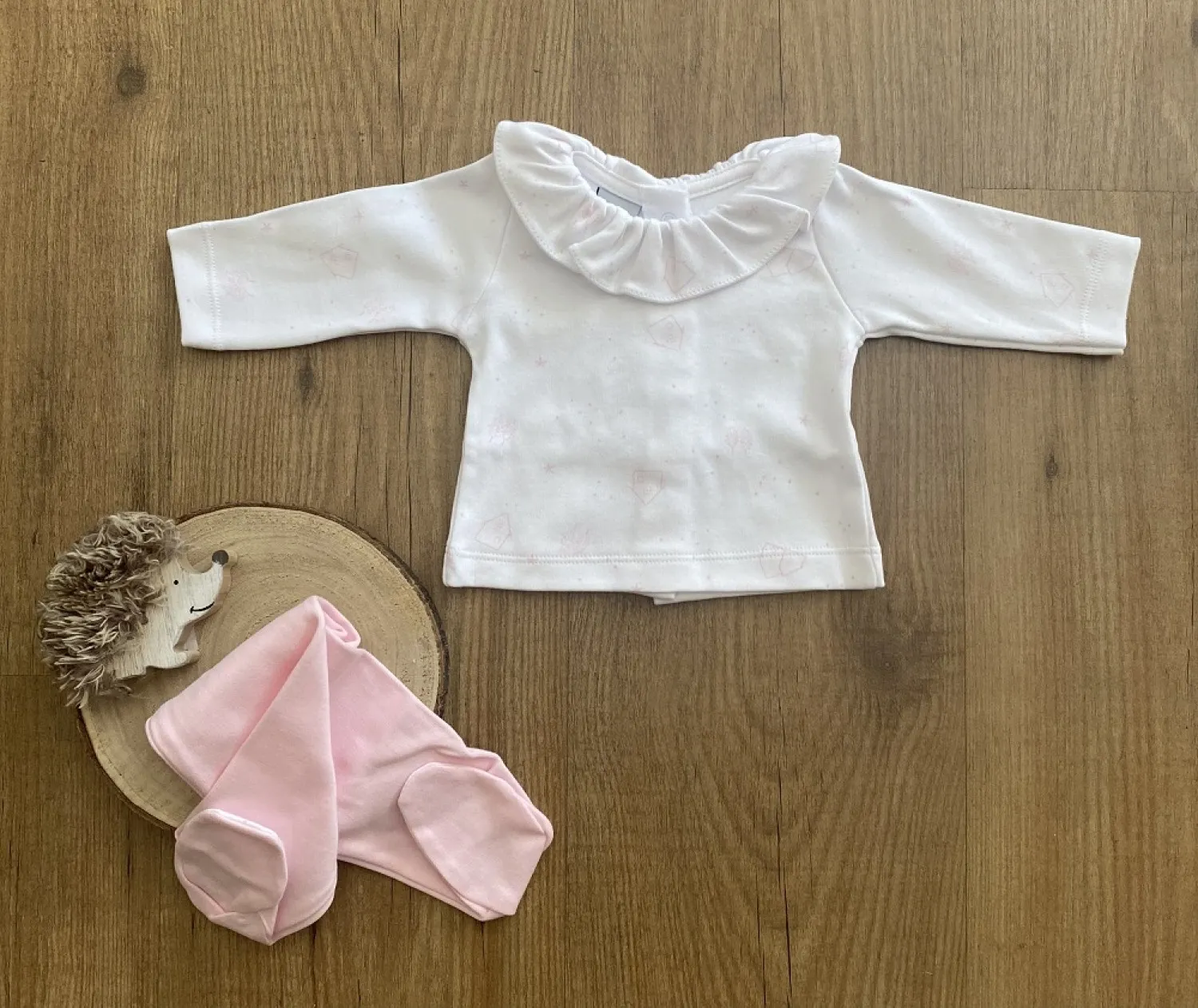 Conjunto suéter y polaina colección Foresta