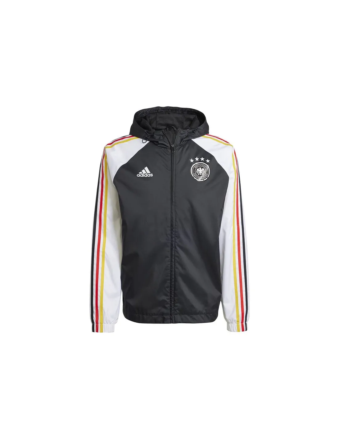 Cortavientos de Fútbol adidas Alemania Dna Hombre Negro