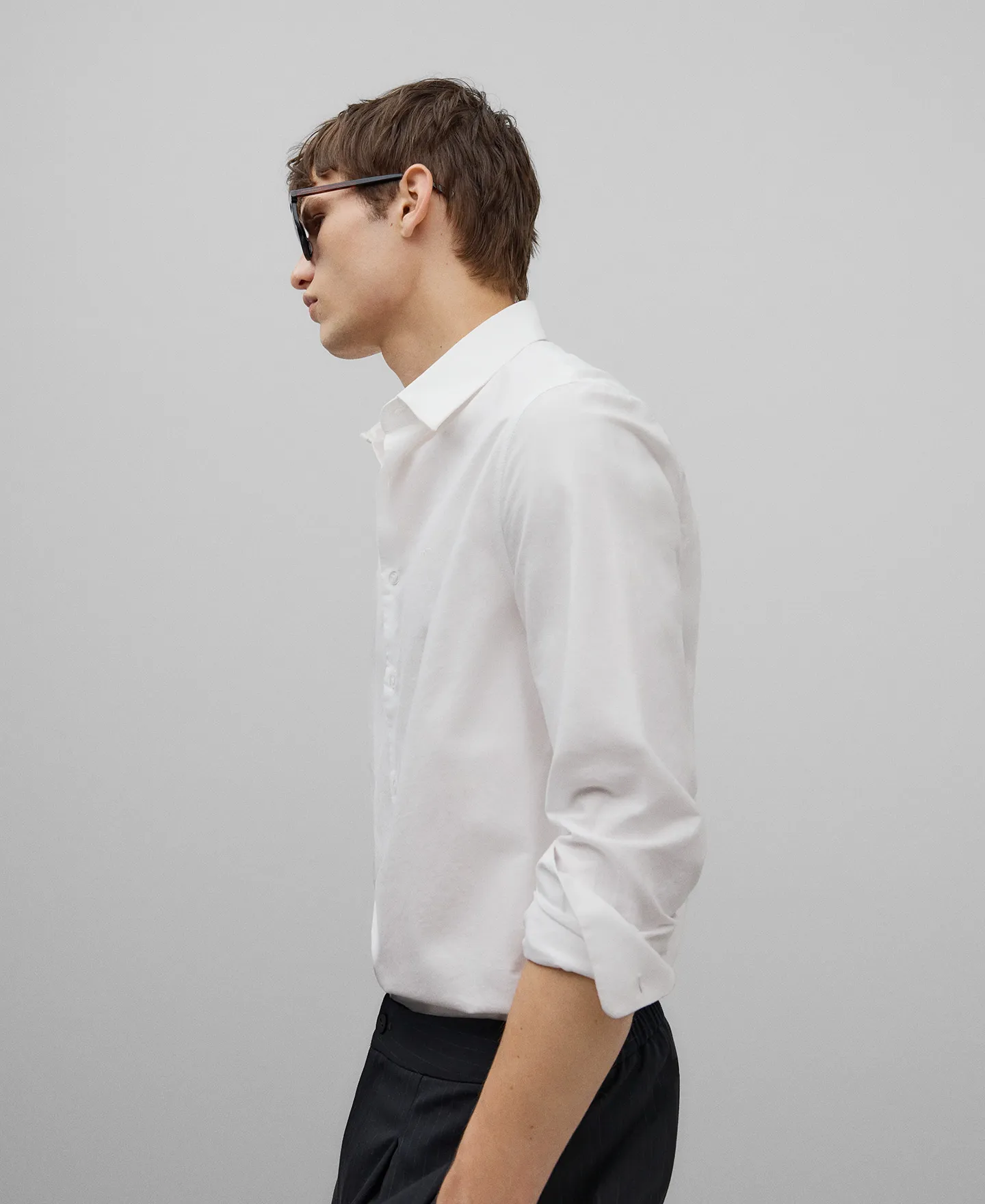 Cotton Oxford shirt man