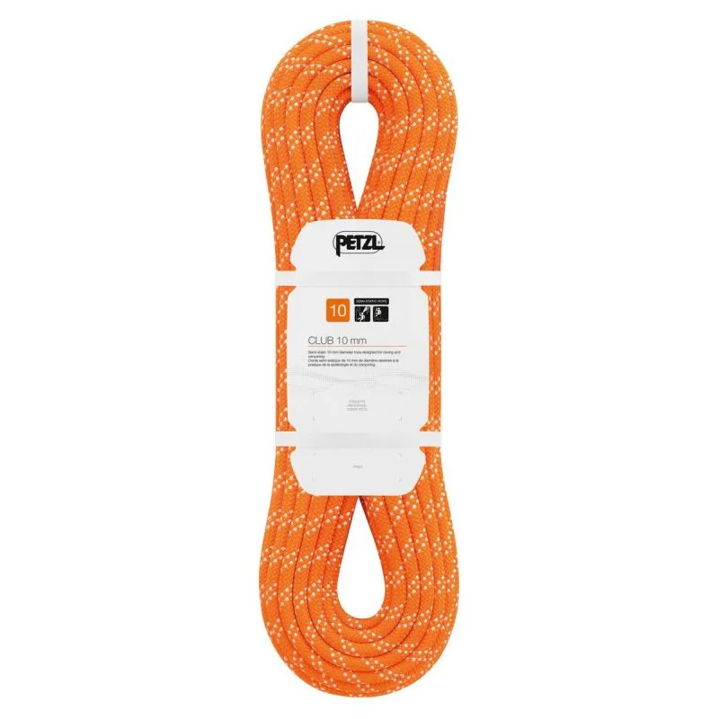 Cuerda semiestática PETZL Club 10MM (NARANJA) 60M