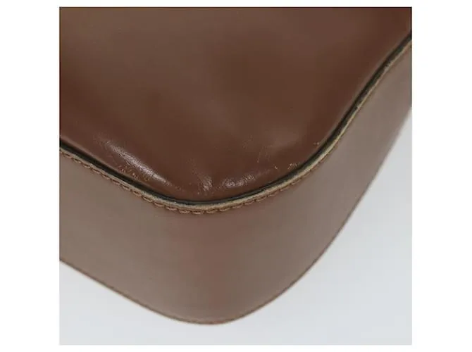 Céline CELINE Bandolera Cuero Marrón Auth ar10843segundo Castaño 
