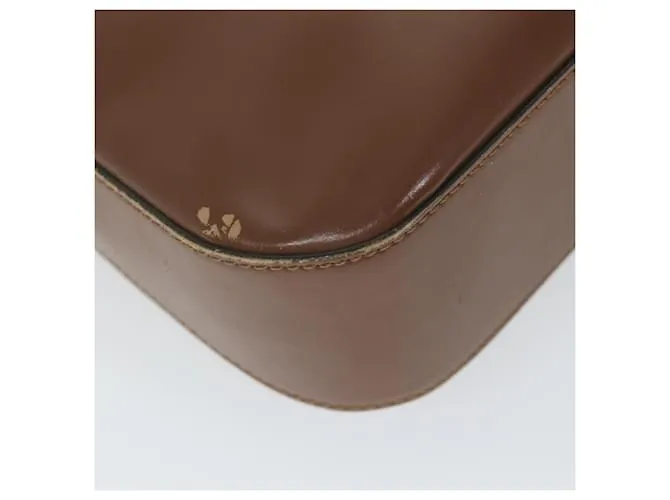 Céline CELINE Bandolera Cuero Marrón Auth ar10843segundo Castaño 