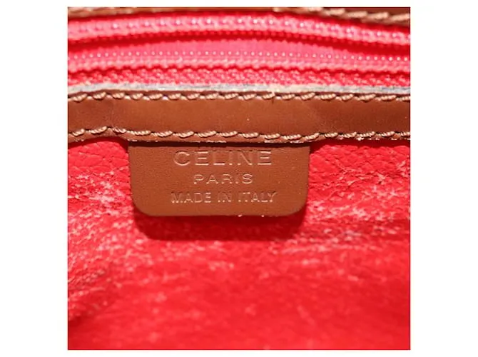 Céline CELINE Bandolera Cuero Marrón Auth ar10843segundo Castaño 