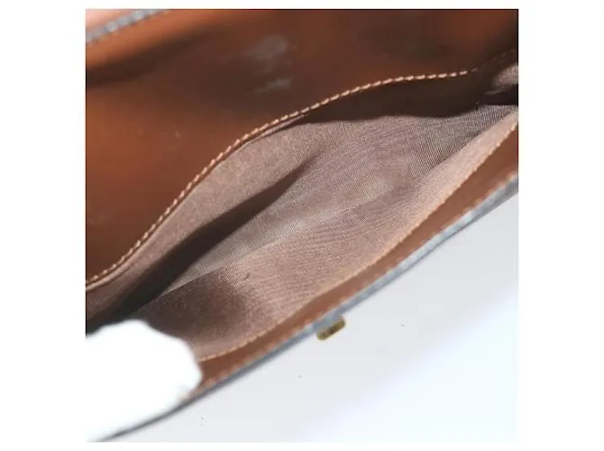 Céline CELINE Bandolera Cuero Marrón Auth ar10843segundo Castaño 
