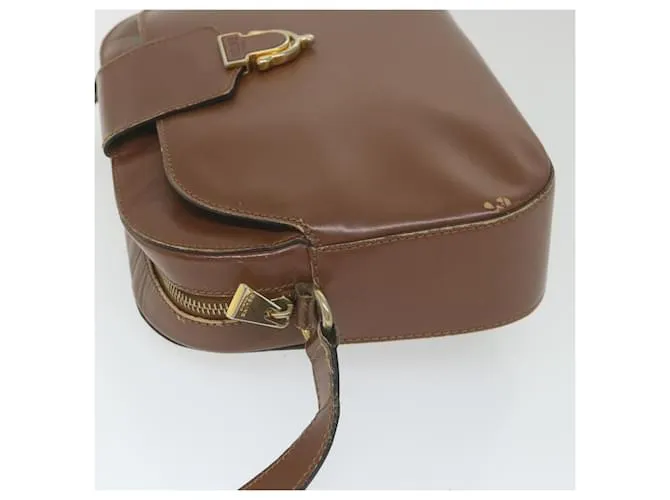 Céline CELINE Bandolera Cuero Marrón Auth ar10843segundo Castaño 