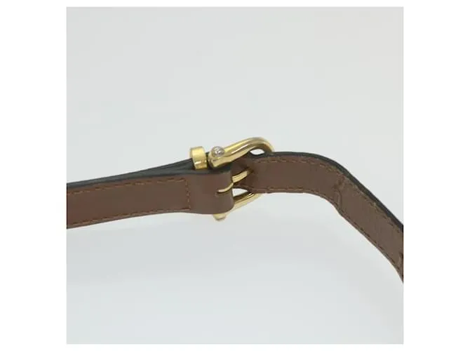 Céline CELINE Bandolera Cuero Marrón Auth ar10843segundo Castaño 