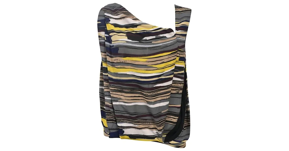 Day Top sin mangas a rayas Balenciaga en poliéster multicolor 