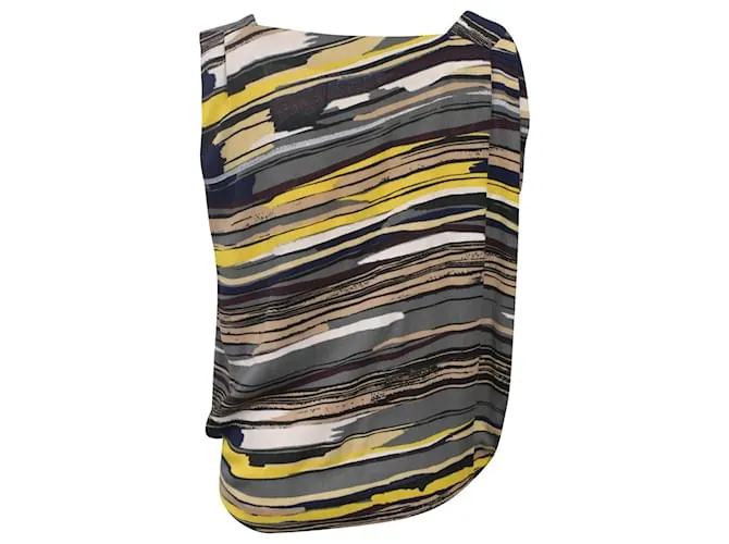Day Top sin mangas a rayas Balenciaga en poliéster multicolor 