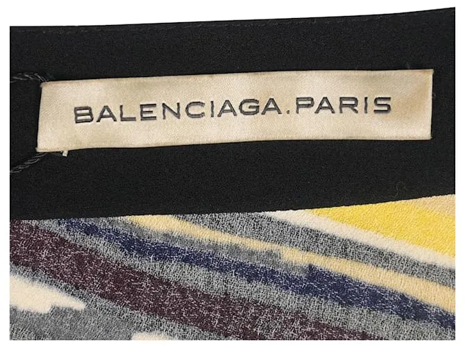 Day Top sin mangas a rayas Balenciaga en poliéster multicolor 