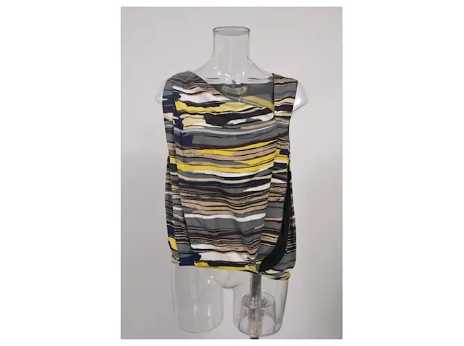 Day Top sin mangas a rayas Balenciaga en poliéster multicolor 