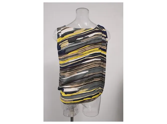Day Top sin mangas a rayas Balenciaga en poliéster multicolor 