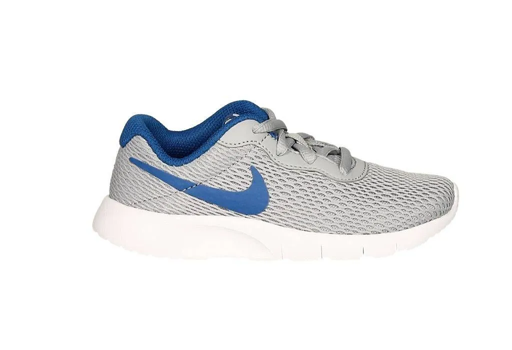 Deportivo Nilon Rejilla Gris Pipa/cuello Azul Piso Blanco