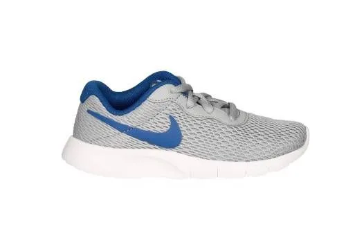 Deportivo Nilon Rejilla Gris Pipa/cuello Azul Piso Blanco
