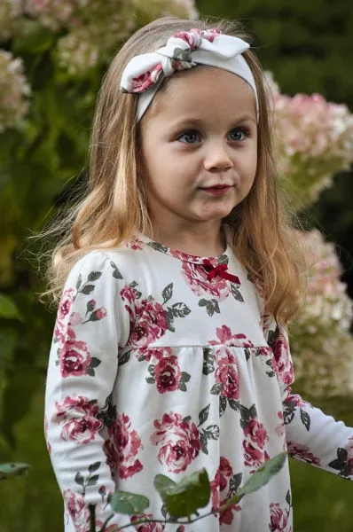 Diadema floral de bebé niña colección Roses