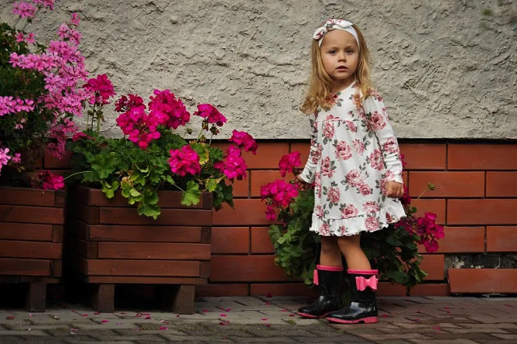Diadema floral de bebé niña colección Roses