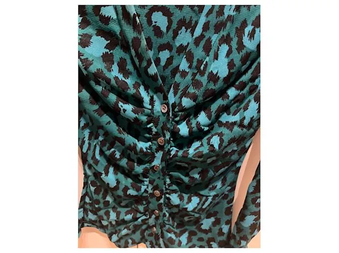 Diane Von Furstenberg Tops Azul 