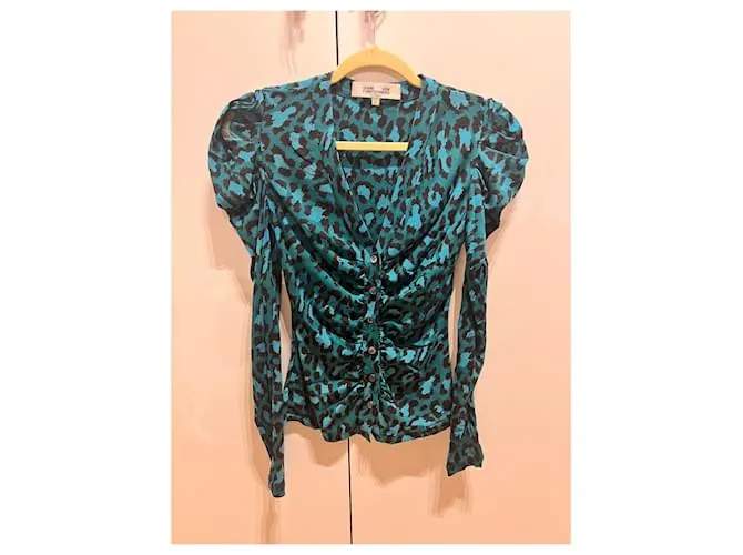 Diane Von Furstenberg Tops Azul 
