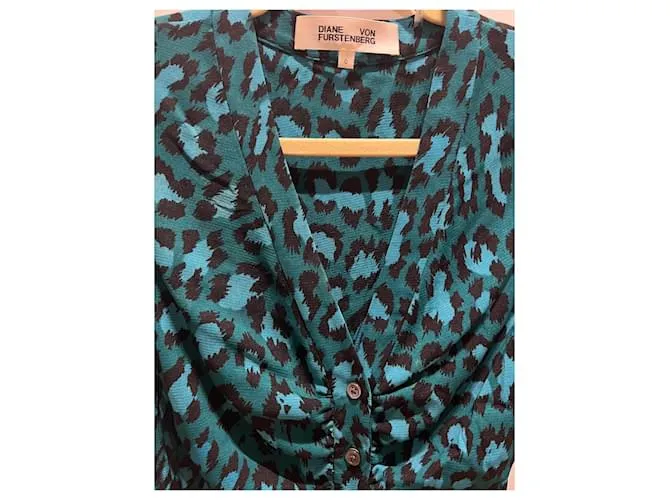 Diane Von Furstenberg Tops Azul 
