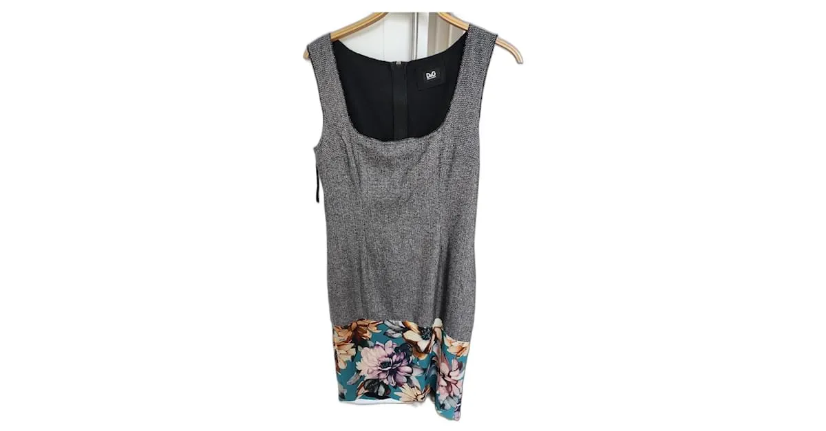 Dolce & Gabbana Vestidos Multicolor Gris antracita 