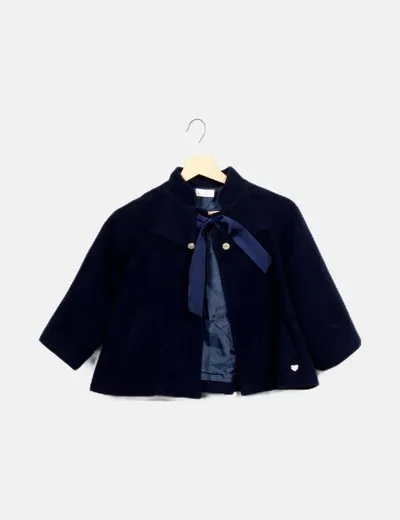 Dolce Petit Abrigo paño azul marino