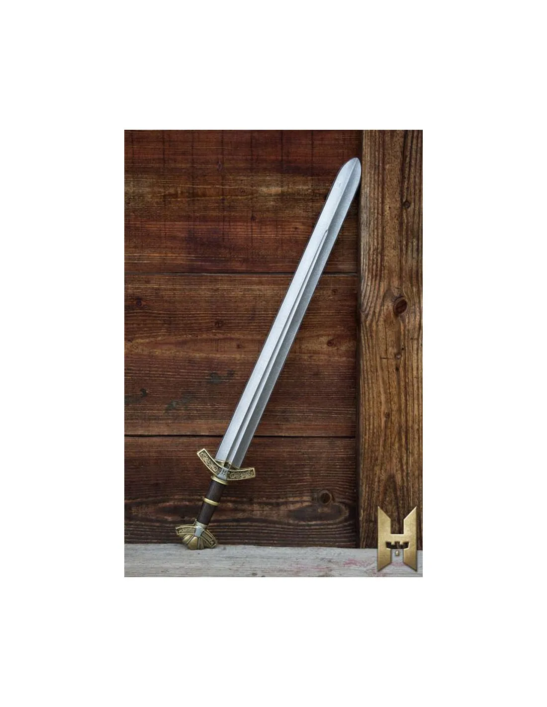 Espada vikinga Dreki serie Stronghold 85cm, dorada