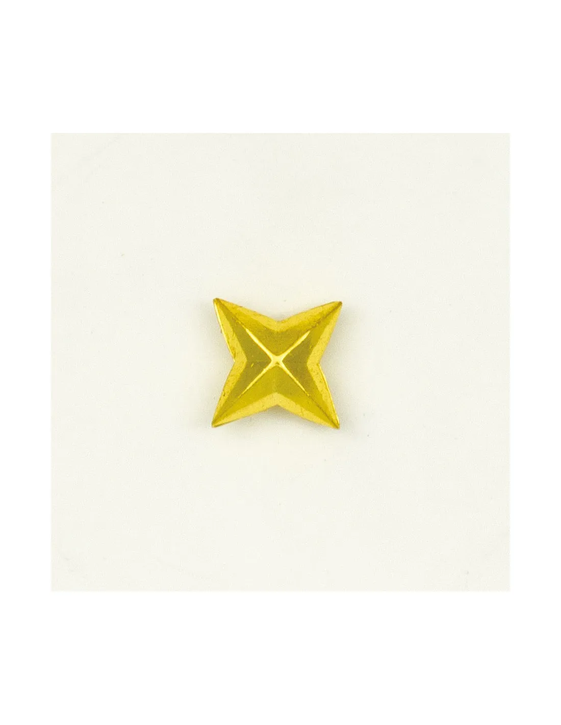Estrella de 4 puntas metálica para uniforme