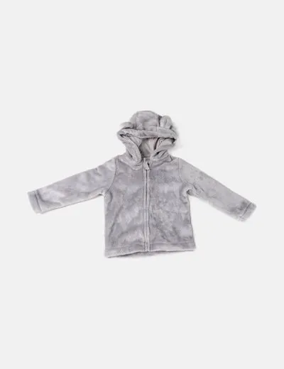 F&F Abrigo peluche gris