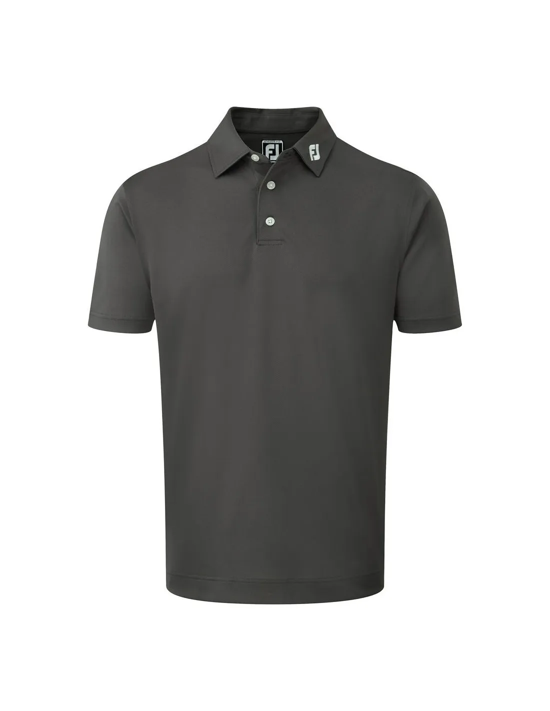 FOOTJOY SKRETCH PIQUE SOLID ATHLETIC FIT CHARCORAL  POLO HOMBRE