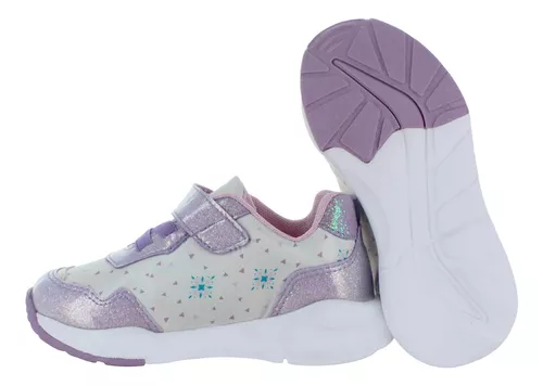 Frozen Tenis Diseño Disney Elsa Y Anna Morado Niña 84999