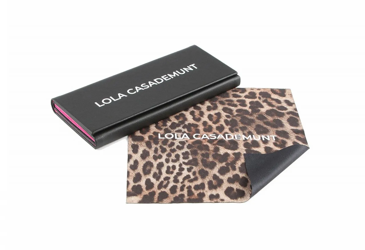 Gafas De Sol Negra Cuadradas Patillas Animal Print Lc Dorado